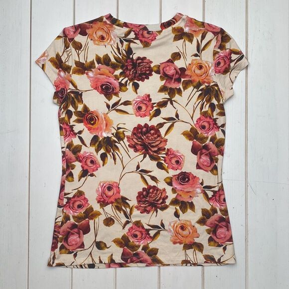 NWT Elie Tarhari Floral Tee - Picture 6 of 10